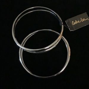 Cookie lee silver color bangles